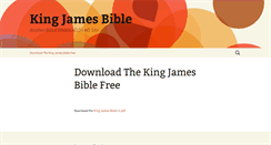Desktop Screenshot of king-james-bible.bibletranslation.ws