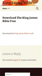 Mobile Screenshot of king-james-bible.bibletranslation.ws