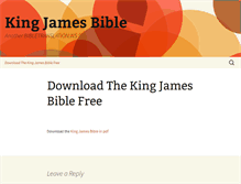 Tablet Screenshot of king-james-bible.bibletranslation.ws